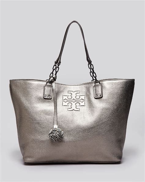 metallic totes handbags